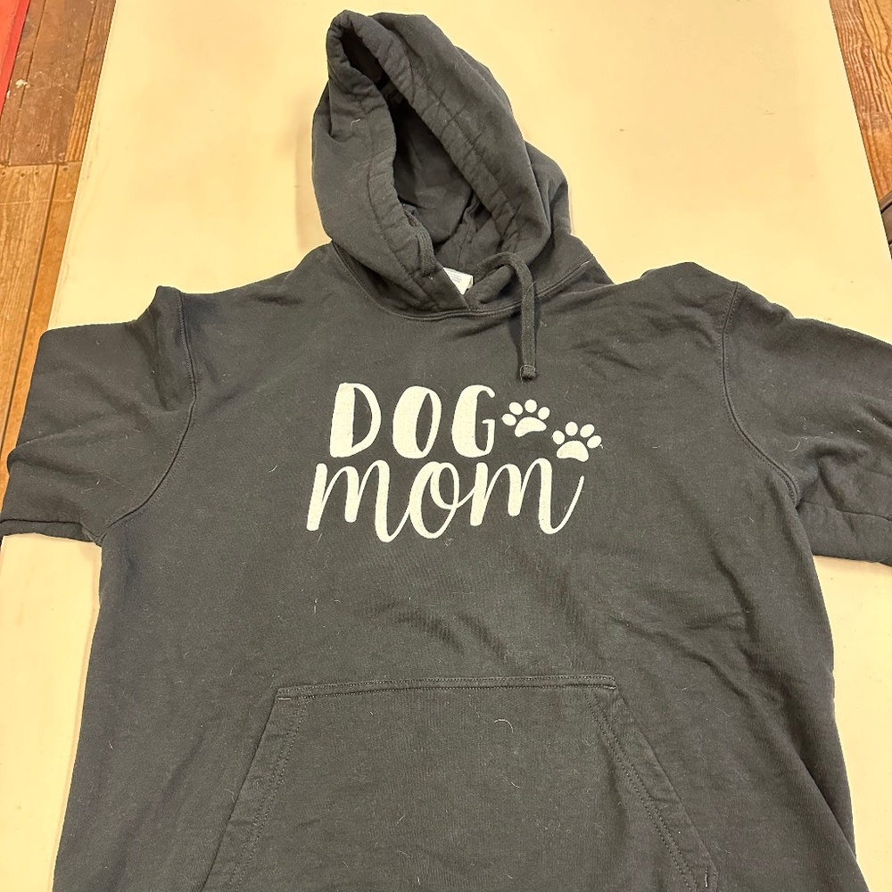 Black hoodie - Dog Mom - Size Large